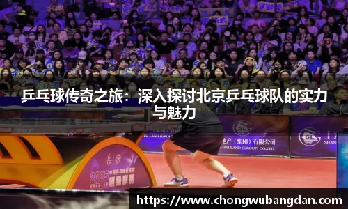 乒乓球传奇之旅：深入探讨北京乒乓球队的实力与魅力